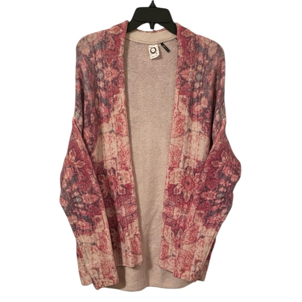 Anthropologie Akemi + Kin Pink‎ Floral Laurel Canyon Sweater Cardigan Size XS